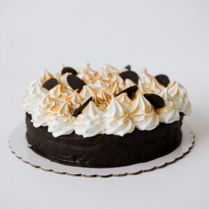 Brownie con dulce de leche y merengue